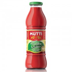 Mutti - Passata di Pomodoro 100% Italiano, Ιταλική σάλτσα τομάτας με Βασιλικό, 6 x 700g