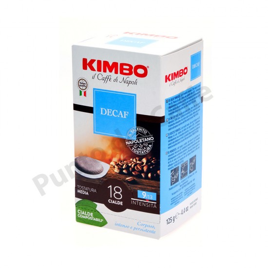 Kimbo - Decaf, e.s.e pod, 18x χάρτινες ταμπλέτες καφέ