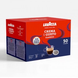 Lavazza - Crema e gusto classico, e.s.e pod, 50x χάρτινες ταμπλέτες καφέ